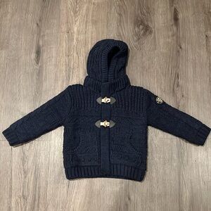 Zara hooded knit jacket